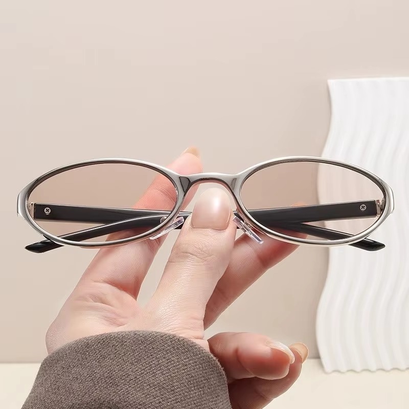 Retro Oval Design Sunglasses W - Vintage Outdoor Fashion 评论和价格