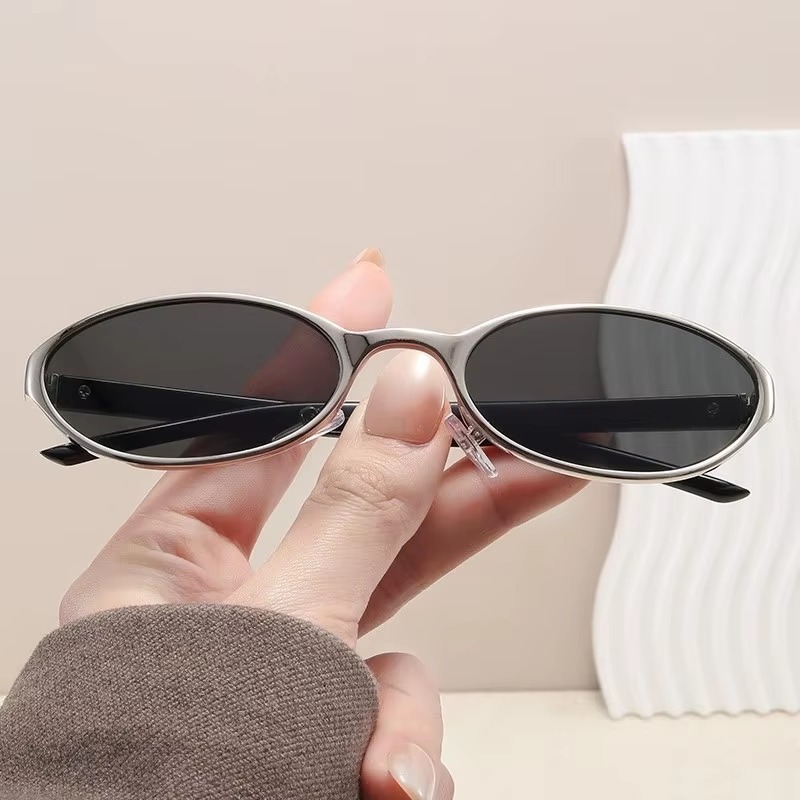 Retro Oval Design Sunglasses W - Vintage Outdoor Fashion 评论和价格