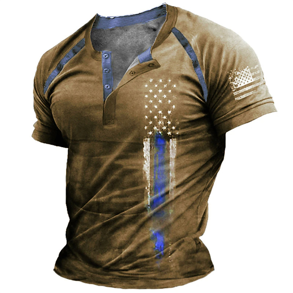Funny 3D American Flag Print M - Vintage Fashion Jersey 评论和价格