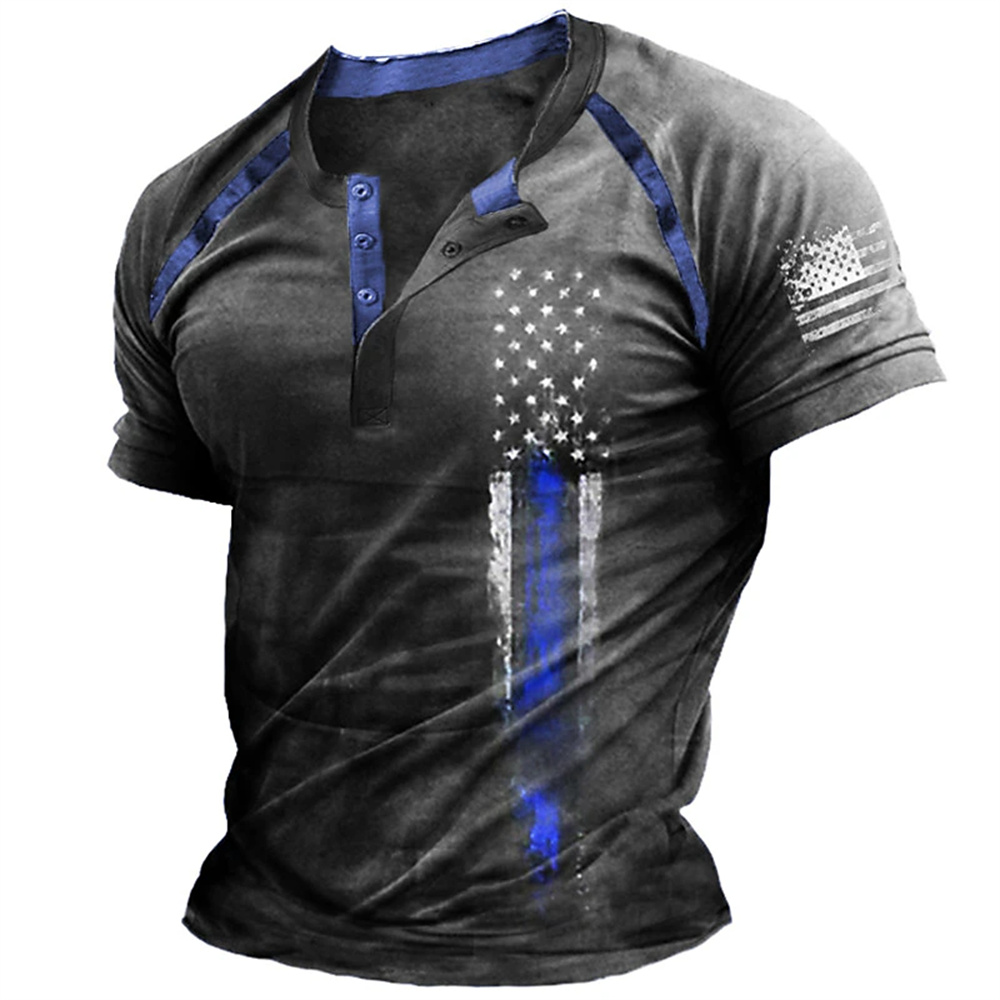 Funny 3D American Flag Print M - Vintage Fashion Jersey 评论和价格
