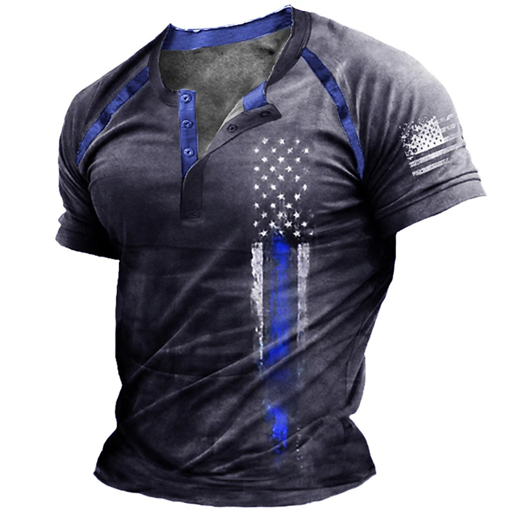 Funny 3D American Flag Print M - Vintage Fashion Jersey 评论和价格