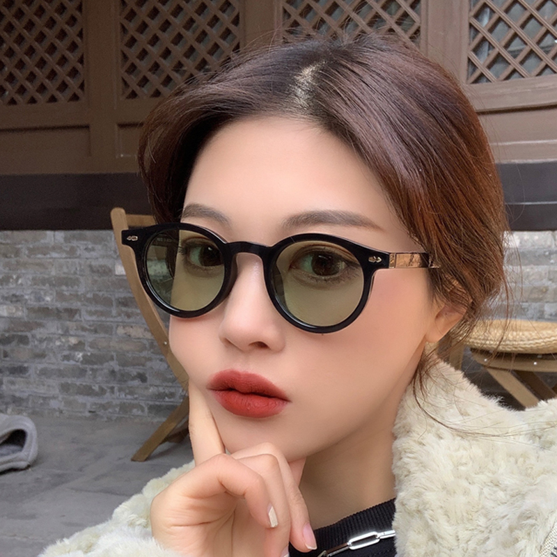 New Small Round Sunglasses for - Vintage Fashion Enthusiasts 评论和价格