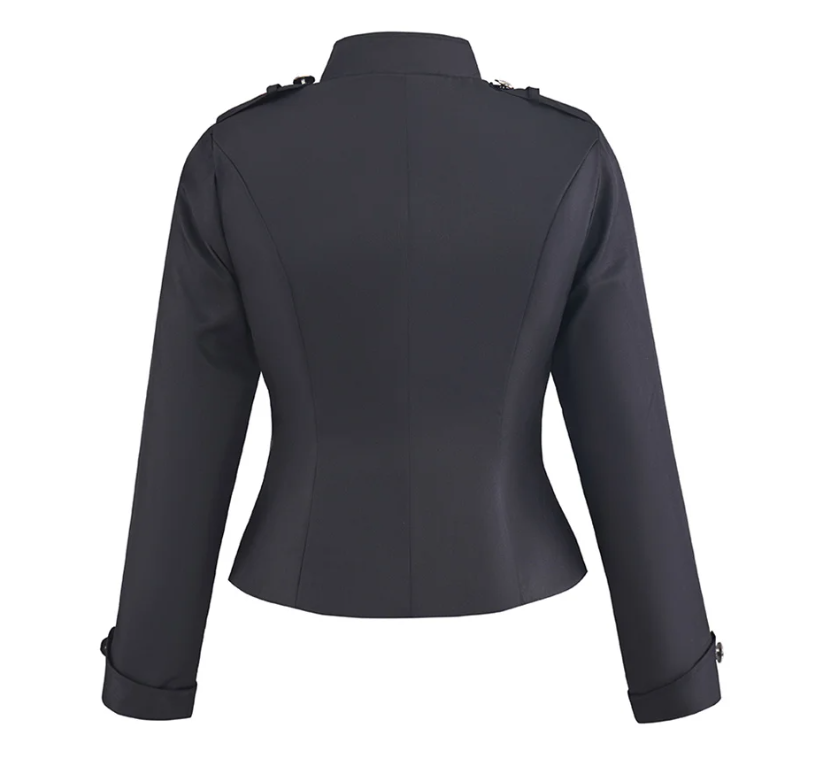 Women gothic punk jacket Slim  - Vintage Fashion Dresses 评论和价格