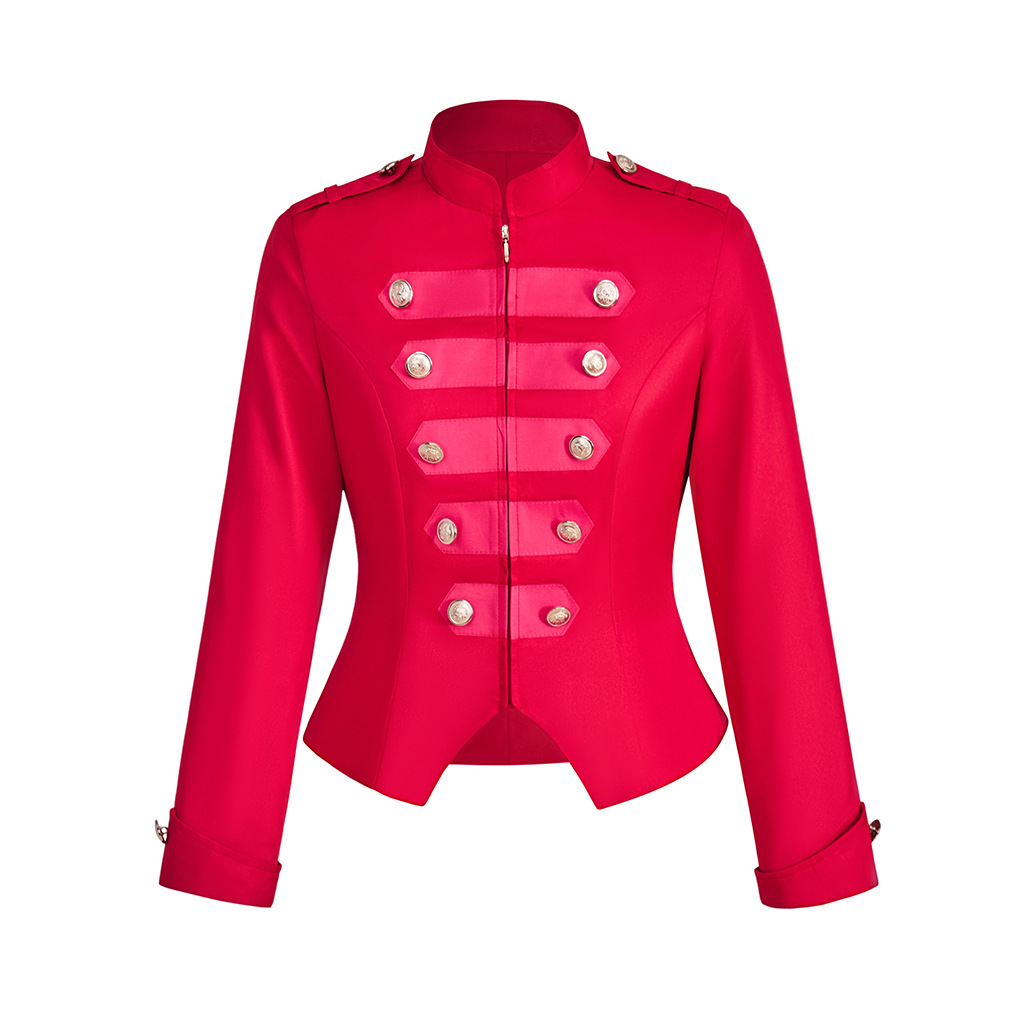 Women gothic punk jacket Slim  - Vintage Fashion Dresses 评论和价格